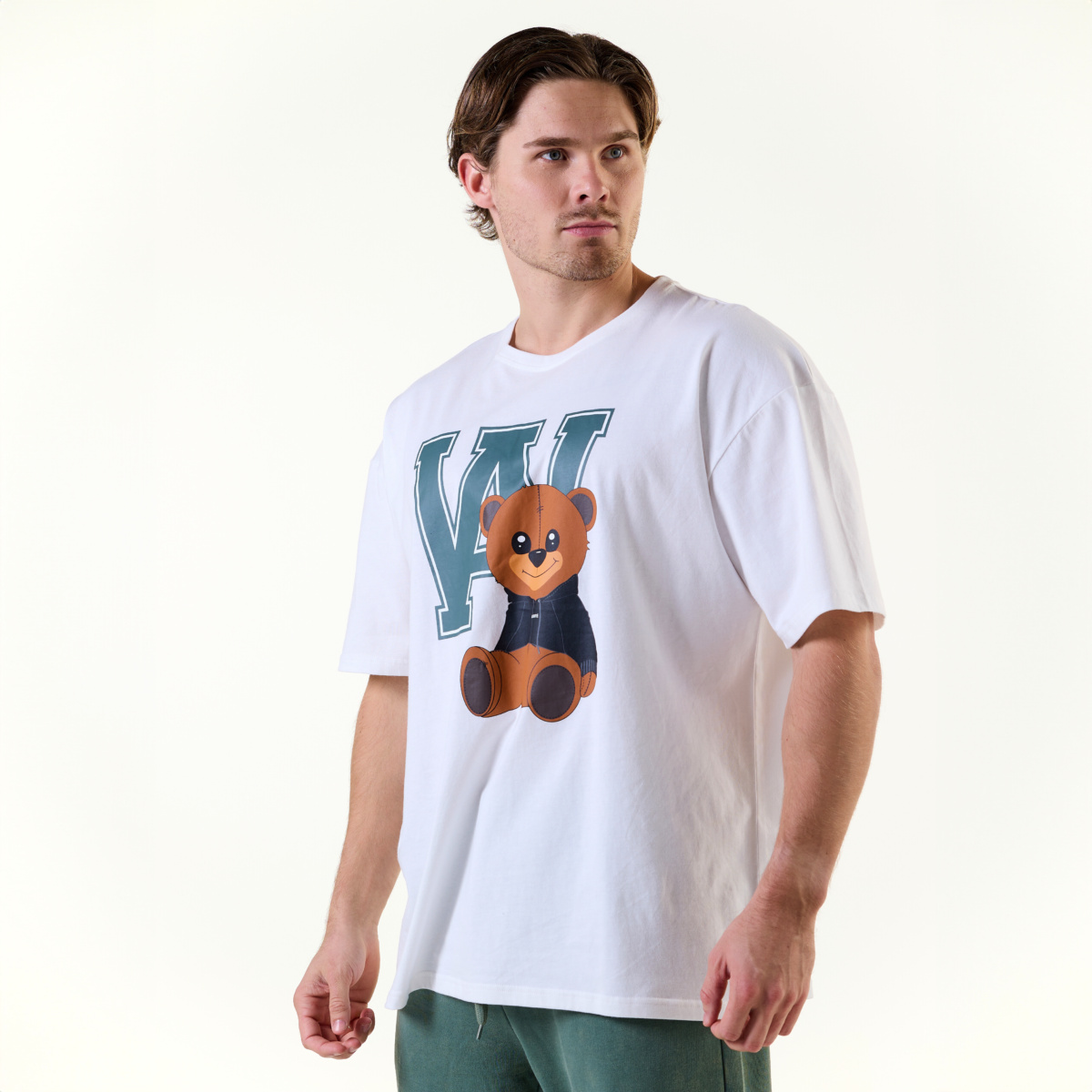 AWARE Oversize Tee Teddy Vit - L