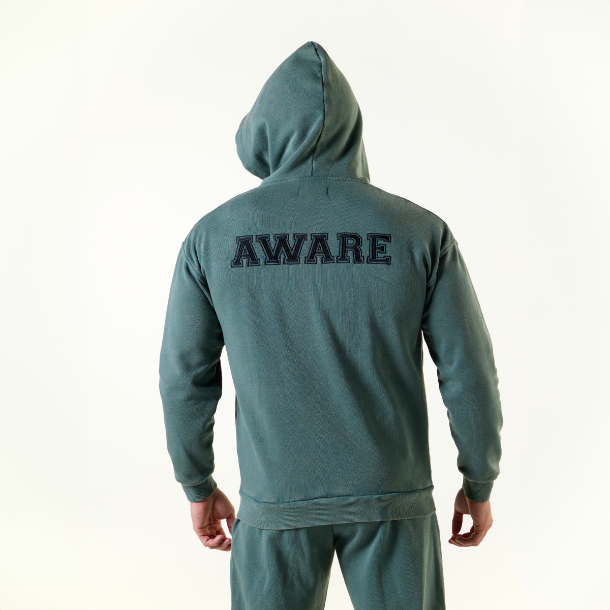 AWARE Hoodie Washed Green - L